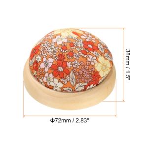 uxcell ピンクッション 木製ベース 和風...の詳細画像2