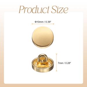 uxcell 5個入り 金属製丸ボタン 10m...の詳細画像2