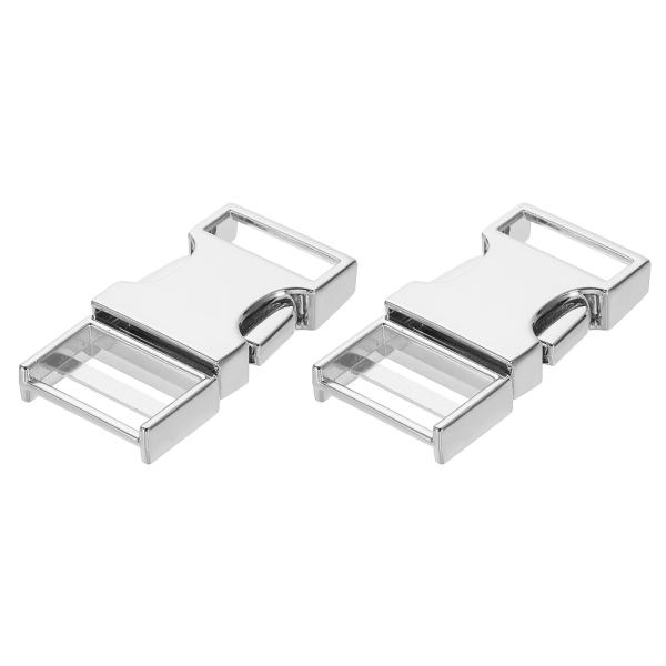 uxcell 金属製クイックサイドリリースバックル2個 20mm/0.8インチカラークリップ 平織り...