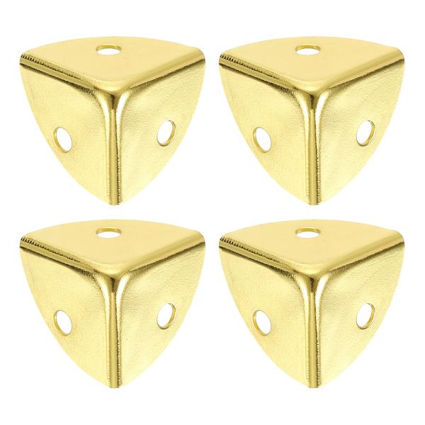 uxcell 4個　装飾ボックスコーナーカバー　18mm　メタルエッジガード　家具　コーナーエッジプ...