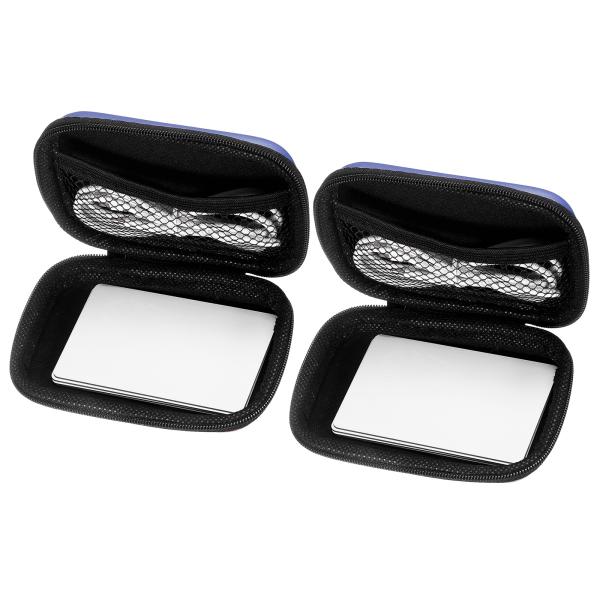 uxcell トランプ収納ケース2個セット UNOカードケース 濃紺防水長方形小型収納ボックス - ...