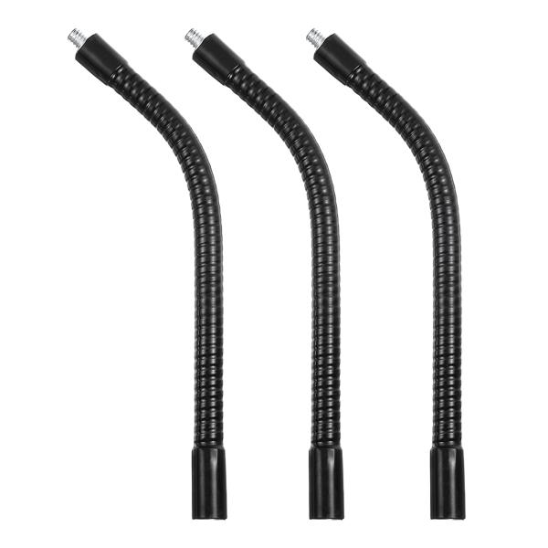 PATIKIL 3個入り 7.9インチ グースネック 3/8インチ メス - 1/4インチ オスネジ...