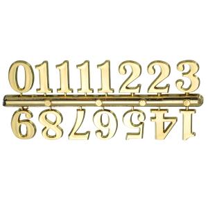 uxcell 1セット ク ロックナンバー アラビア数字時計部品キット DIYデジタル作成キット リビング・寝室用ホームデコレーション 金色