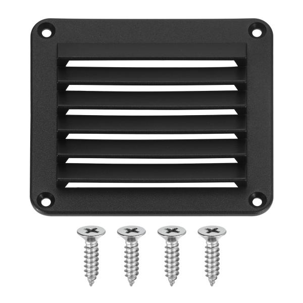 uxcell ルーバーベント、1個 5.5インチx4.84インチ - ナイロン製ボート用スクエアエア...