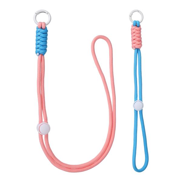 PATIKIL 1セット ヘビーデューティーパラコードキーチェーンランヤード 調節可能なネックレスホ...