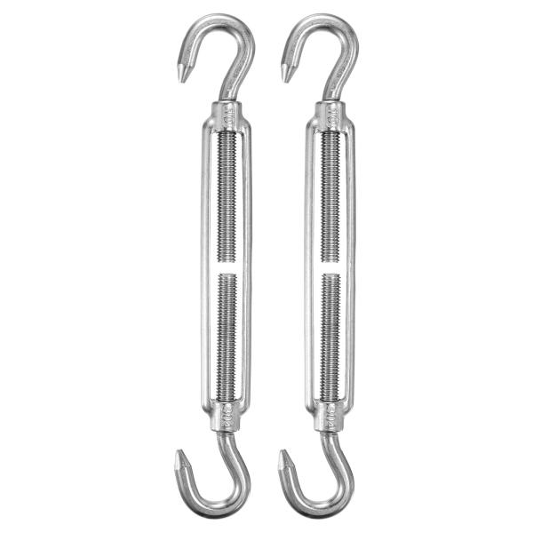 M METERXITY 2パックのターンバックルフックとフック M10ステンレススチール製ヘビーデュ...