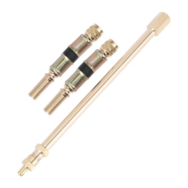 VekAuto 1セット180度の柔軟な75mmタイヤバルブ延長子付き銅製タイヤバルブ延長子、車両用...