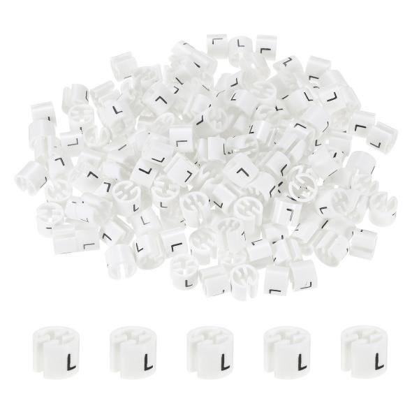 M METERXITY 100パックの洋服ハンガーマーカー プラスチック製のサイズタグ衣類カラーコー...