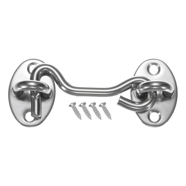 M METERXITY ドア用1パックフックアンド アイラッチ80ミリ/3インチ201ステンレススチ...