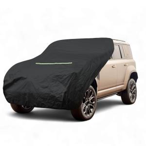 X AUTOHAUX SUV/オフロード車用Mサイズ フロントカバー フロントガラス保護　ボンネットカバー 防風ロープ付き ブラック 長さ310cm