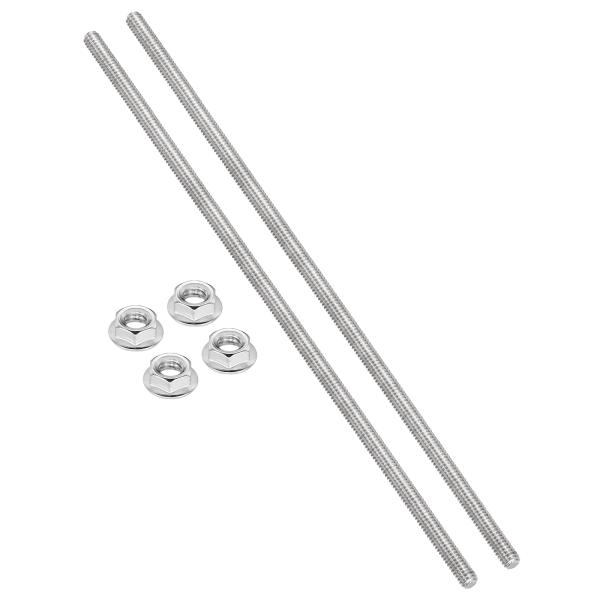 PATIKIL 六角形ナット付き304ステンレス鋼フルスレッドロッド右巻きスレッド付き1/4"-20...