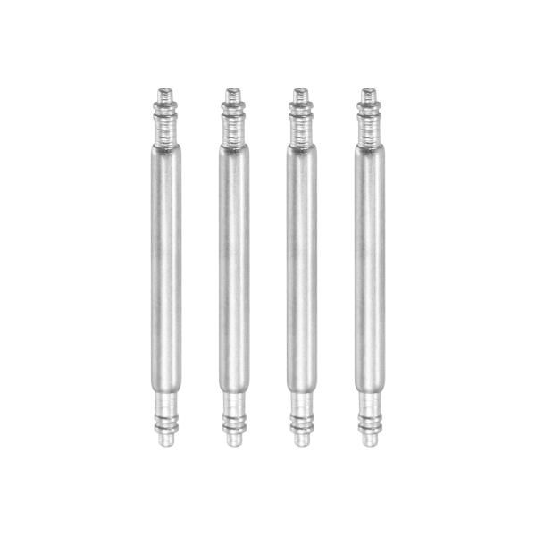 uxcell 4個 20mm 腕時計 スプリングバー 1.8mm 厚さ バンドピン ダブルフリンジ ...