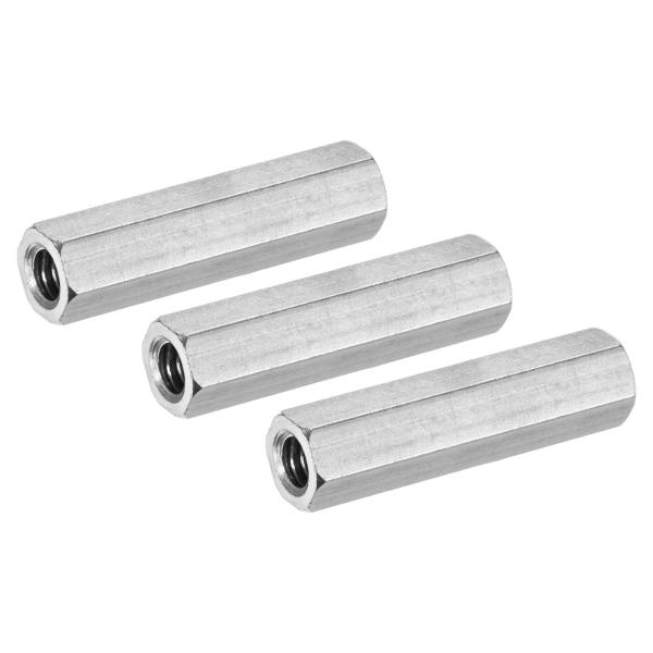 M METERXITY 3個入り 1/4"-20 UNC 六角結合ナット、1.57インチ長 304ス...