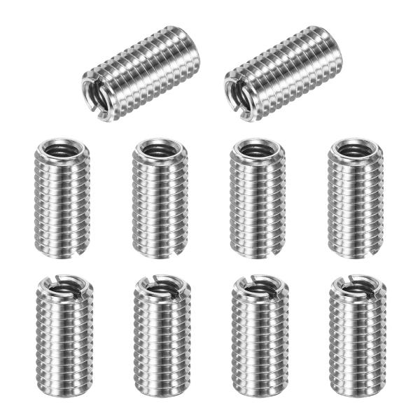 M METERXITY 10パックのスレッドアダプタースリーブ縮小ナット、M12x1.75メスからM...