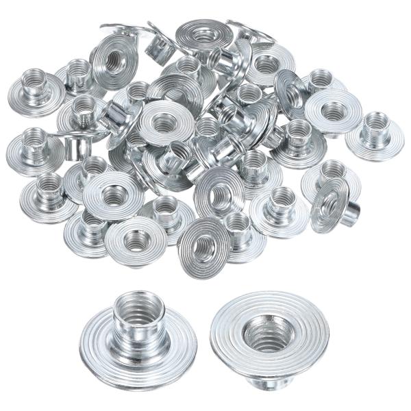 M METERXITY 50個入り M8x10mm 亜鉛メッキ炭素鋼ティーナット ラウンドベース溶接...