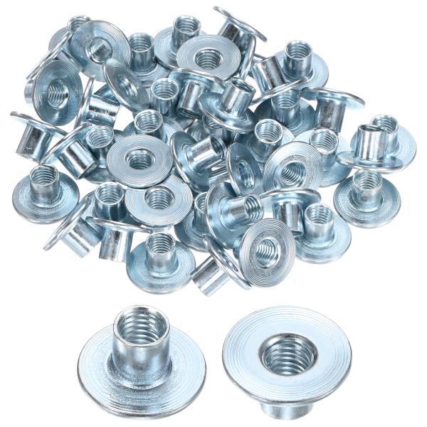 M METERXITY 50パックM8x12mm Tナット亜鉛メッキ炭素鋼Tナットラウンドベース溶接...