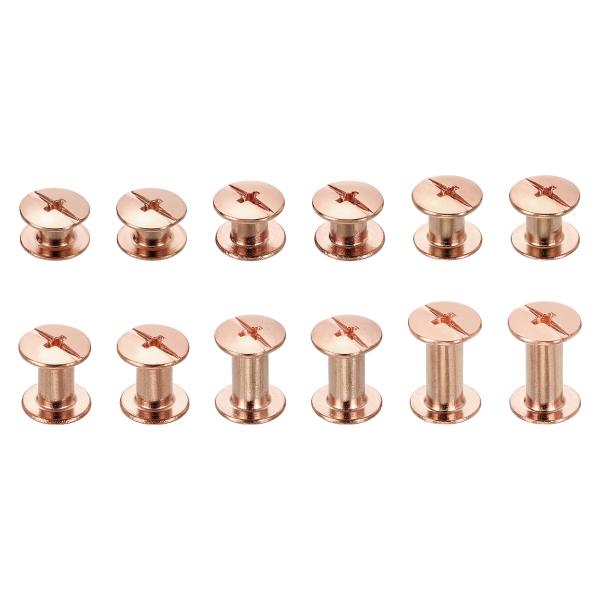 uxcell 90セット シカゴスクリュー M5 x 4/5/6/8/10/12mm 金属製Phil...