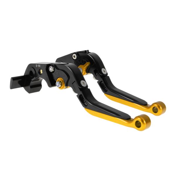 INFINAUTO カワサキに対応ZX14R 2006-2017用ショートロングブレーキクラッチレバ...