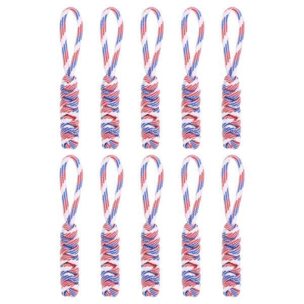 TIXIPEM ジッパープル交換【10個入り】- 織りパラコードプルタブエクステンダー 荷物＆バック...