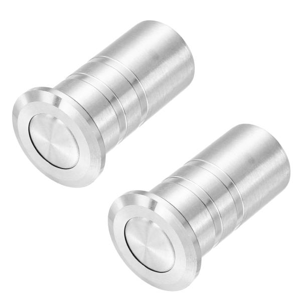 uxcell 2個セット 12mm/0.47" ドアラッチ防塵カバー  304ステンレス鋼 防塵セキ...