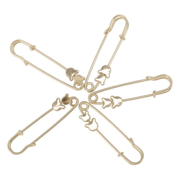 CAPASTEC パンツウエストタイトナー ウエスト調整クリップ ベアーズデザインピン ズボンジーン...