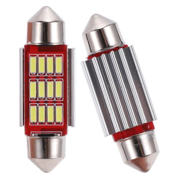 FUELHOOD LEDドームライト ドームランプ バルブ4014 チップ12 LED車用ドームライ...