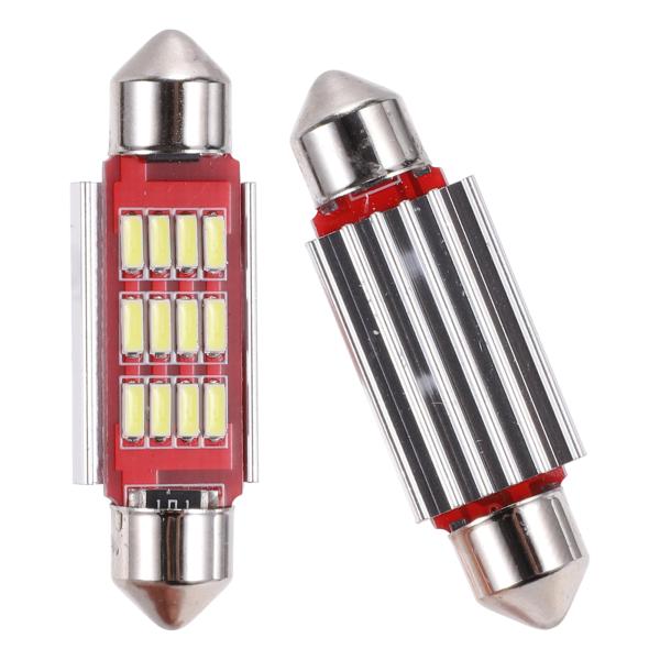 FUELHOOD LEDドームライト ドームランプ バルブ4014 チップ12 LED車用ドームライ...