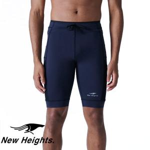 NEW heights ニューハイツ Men's 5pockets Half Leggings / メンズ 5ポケット ハーフレギンス SMA23301｜sotoaso-trail