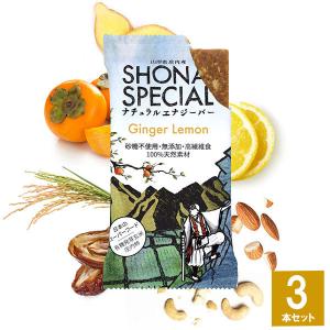 Shonai Special(ショウナイスペシャル) ナチュラルエナジーバー ジンジャー×レモン 3本 登山 トレイルランニング  マラソン 自転車 行動食 補給食｜sotoaso-trail