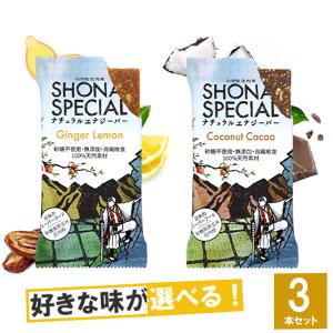 Shonai Special(ショウナイスペシャル) ナチュラルエナジーバー 選べる2味3本セット(ジンジャー×レモン、ココナッツカカオ) トレラン 行動食  マラソン｜sotoaso-trail