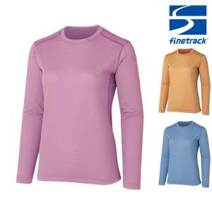 finetrack ファイントラック ラミースピンエア ロングスリーブ FMW0251 レディース ベースレイヤー 長袖Tシャツ｜sotoaso-trail