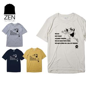 数量限定 HANAIxZEN NUTRITION ハナイ×ゼンニュートリション BRING Sea of Viruses T-Shirts メンズ レディース ドライ半袖Tシャツ 花井 祐介｜sotoaso-trail