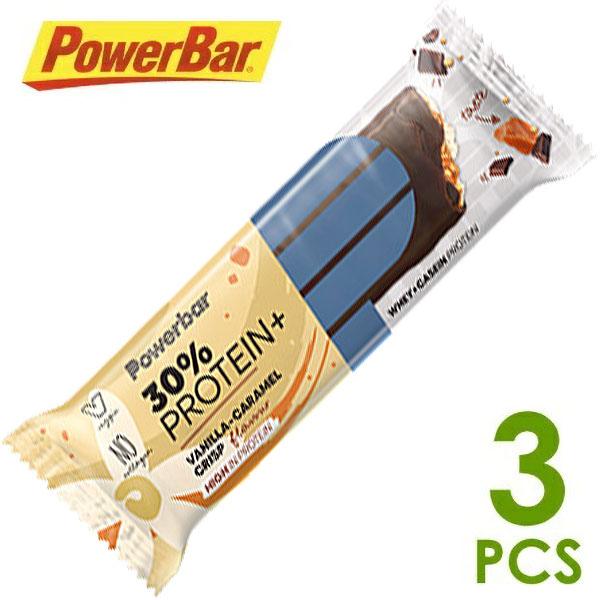 PowerBar パワーバー 30%プロテインプラス バニラキャラメルクリスプ 3本 補給食 マラソ...