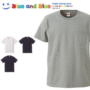 BLUE AND BLUE ブルーアンドブルー ユニセックス(メンズ・レディース) スーパーヘビーウエイト Tシャツ(ポケット付) 半袖｜sotoaso