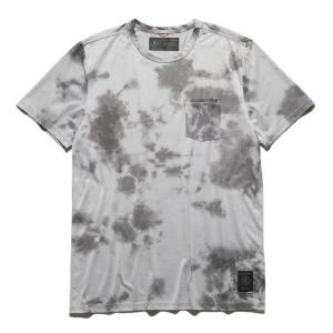 ROARK REVIVAL ロアーク リバイバル RUN AMOK MATHIS TIE DYE SS RK347-GRY メンズ・レディース ドライ半袖Tシャツ｜sotoaso