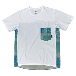 ranor ラナー BANDANA T-SHIRT/バンダナ Tシャツ Turquoise 817-1-140s メンズ・レディース 半袖シャツ｜sotoaso