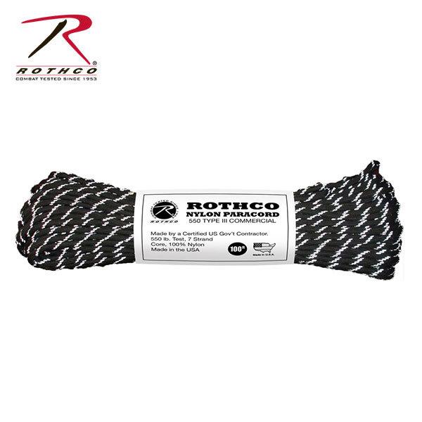 ROTHCO ロスコ ナイロンパラコード 30m(100ft) ガイロープ 張り縄 テント設営道具 ...