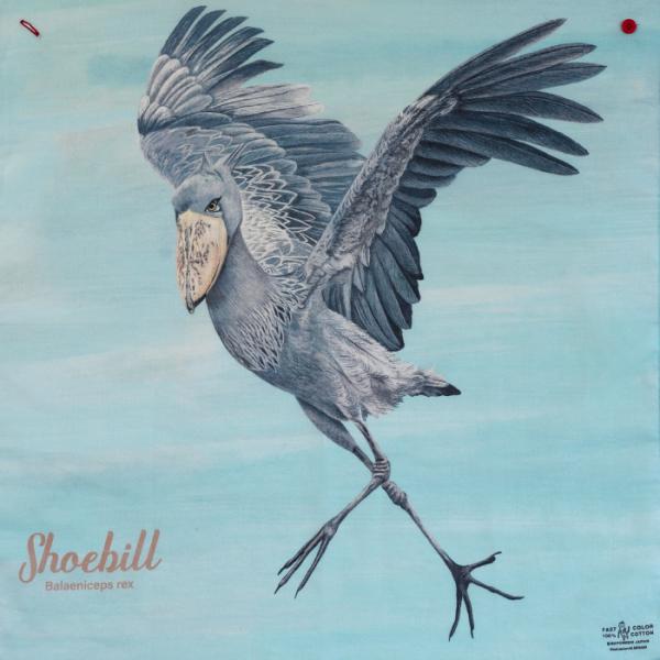 ハンカチ バンダナ 母の日 プレゼント スカーフ ハシビロコウ おしゃれ メンズ レディース 綿10...