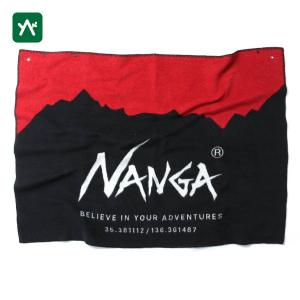 ナンガ FLAME RESISTANT LOGO BLANKET RED×BLK N1FRG5N5 難燃ブランケット｜sotosotodays