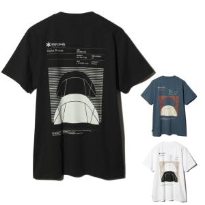 スノーピーク Alpha Breeze Typography T-Shirt TS-24SU001 Tシャツ｜sotosotodays