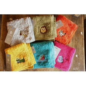 タオルハンカチ 伊藤恭介×KONTEX コラボハンカチ Ag みんなともだち 今治タオル 日本製 k...