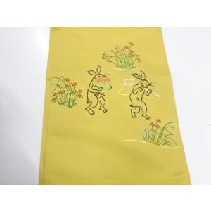 宗sou たつむら製 鳥羽絵錦織出し袋帯 リサイクル 着 109 237 9 154