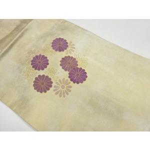 ys4949047; 宗sou 金駒刺繍花模様名古屋帯【リサイクル】【着】｜sou