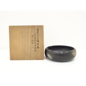 ys7463241; 快山窯造 人間国宝 塚本快示 青白磁花唐草文鉢（共箱）【道