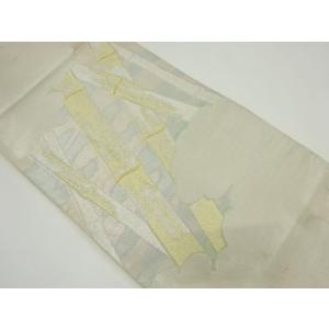 ys6994253; 宗sou 雲に竹模様織り出し袋帯（材料）【アンティーク】【着】｜sou