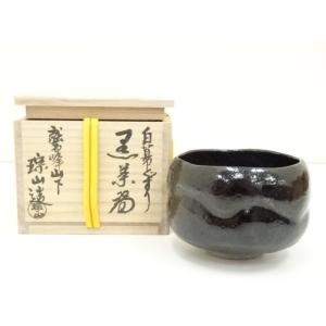 ys7111082; 宗sou 加藤藤山造 金結晶天目茶碗（銘：和敬）（前大徳