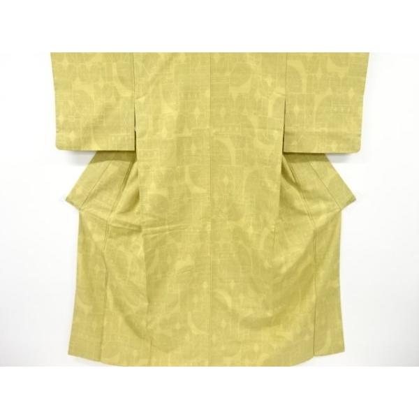 ys7404737; 宗sou 抽象模様織り出し本場結城紬80亀甲着物(石下)【着】