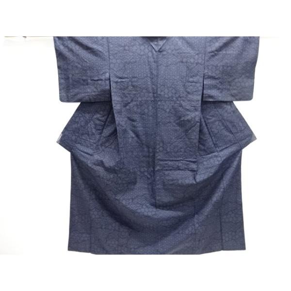 ys7422540; 宗sou 古典柄織出し本場結城紬80亀甲単衣着物（石下）【着】