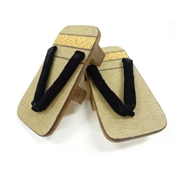 ys7534996; 宗sou 畳表風男物桐下駄（23.5センチ）【着】