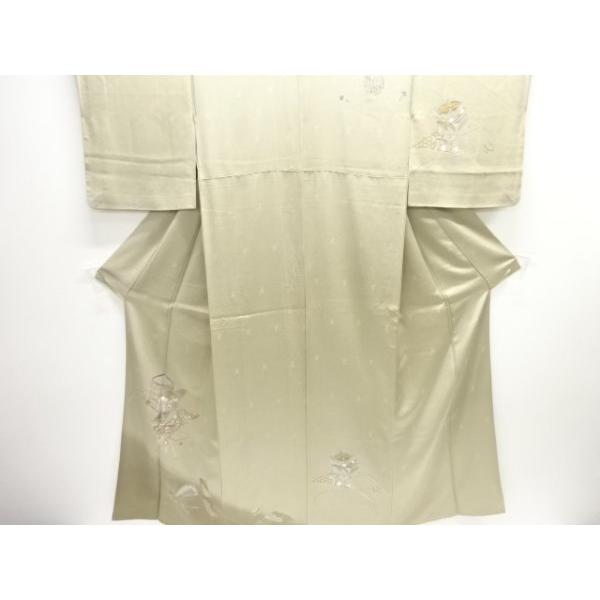ys7782286; 宗sou 糸巻きに櫛・簪模様一ツ紋訪問着【着】